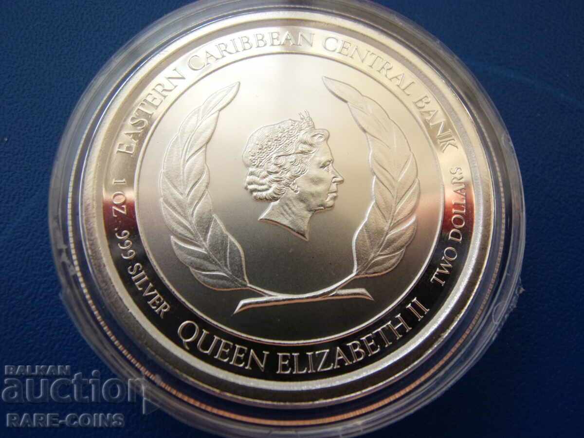 Άγιος Βικέντιος και Γρεναδίνες 2 δολάρια 2021 UNC ΑΠΟΔΕΙΞΗ Σπάνιο με τιμή € 76.69 | 149.99 BGN