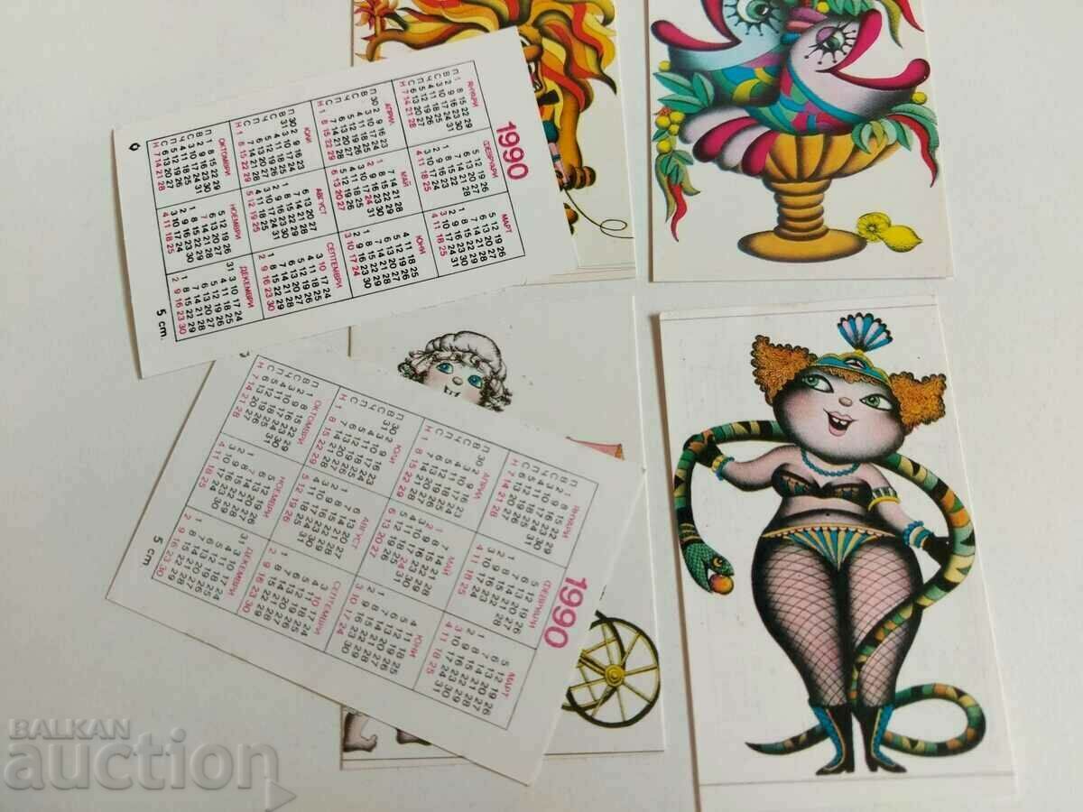 1990 SOCIAL CALENDAR SERIES CALENDAR LOT with price 9.00 BGN | € 4.60