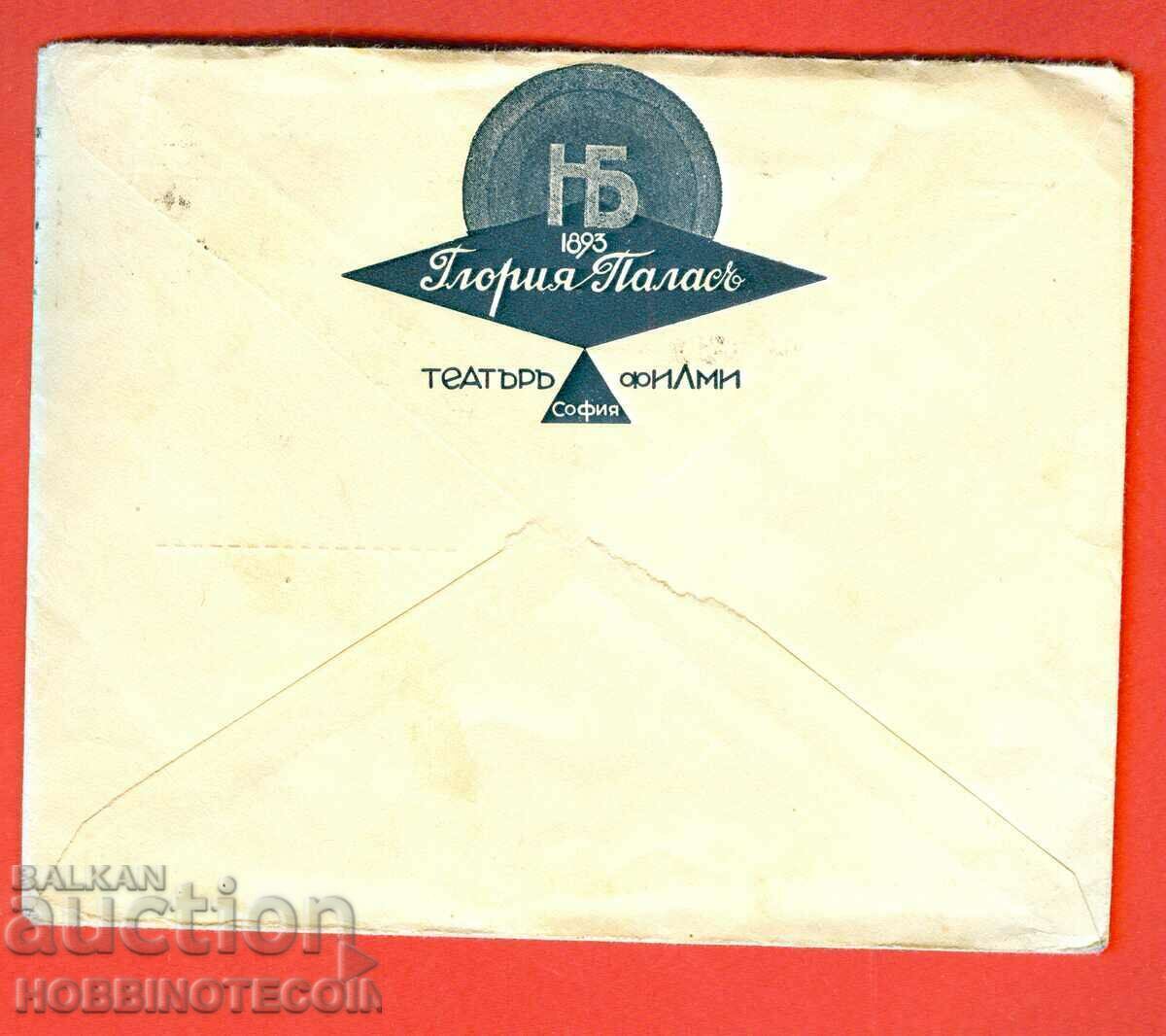 BULGARIA plic călător GLORIA PALACE - SOFIA - GERMANIA 1933 BULGARIA plic călător GLORIA PALACE - SOFIA - GERMANIA 1933