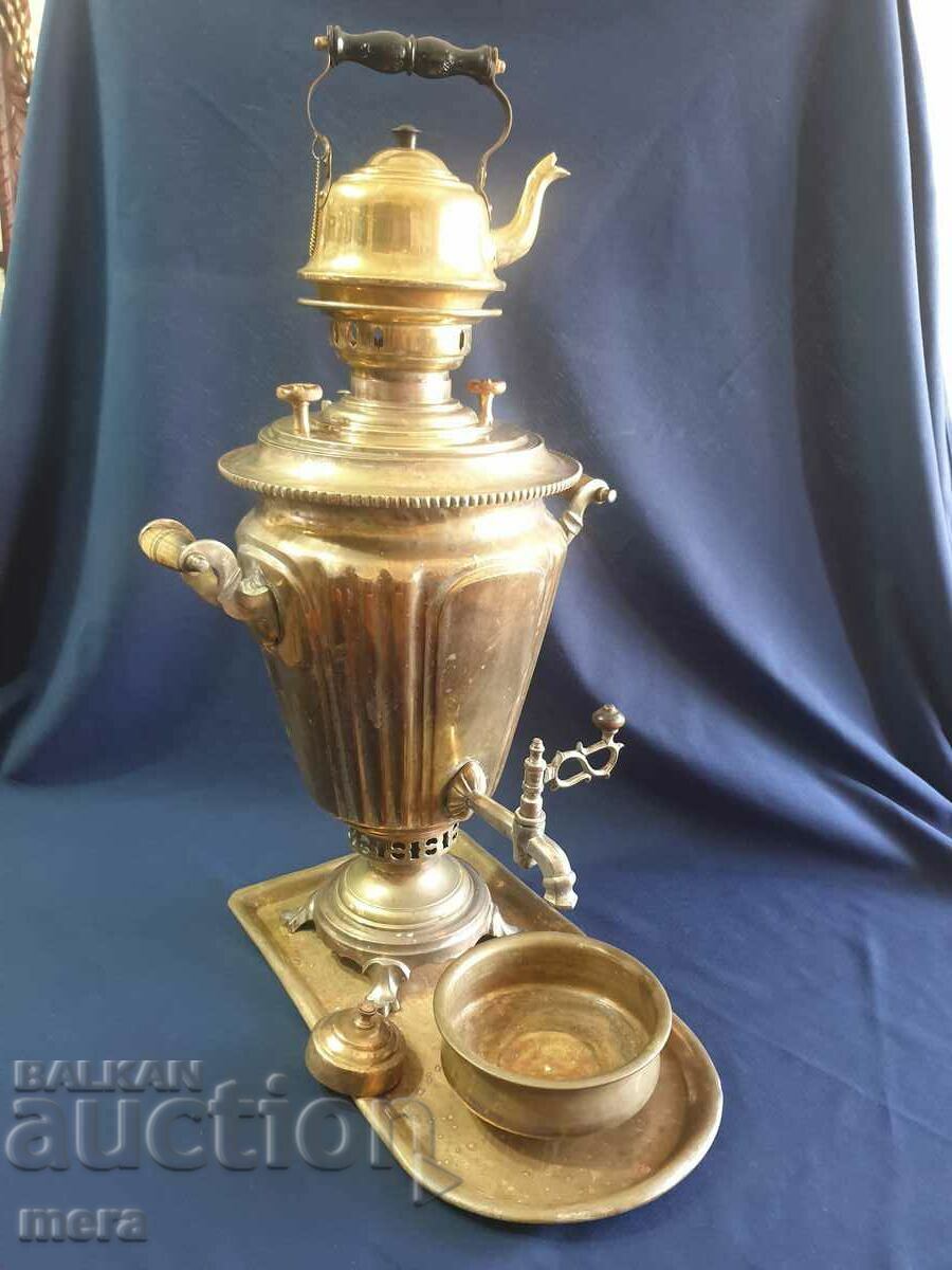 A large Russian imperial samovar