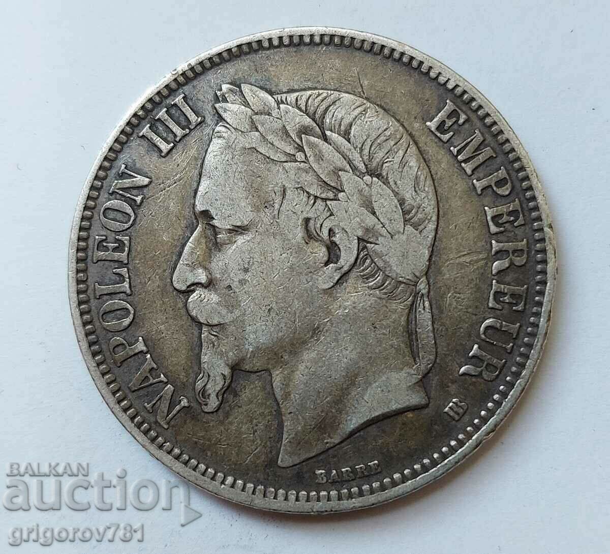 5 Franci Argint Franta 1869 BB - Moneda de argint #71