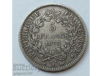 5 Φράγκα Ασήμι Γαλλία 1873 K - Ασημένιο νόμισμα #75