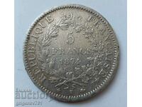 5 франка сребро Франция 1874 К - сребърна монета #80