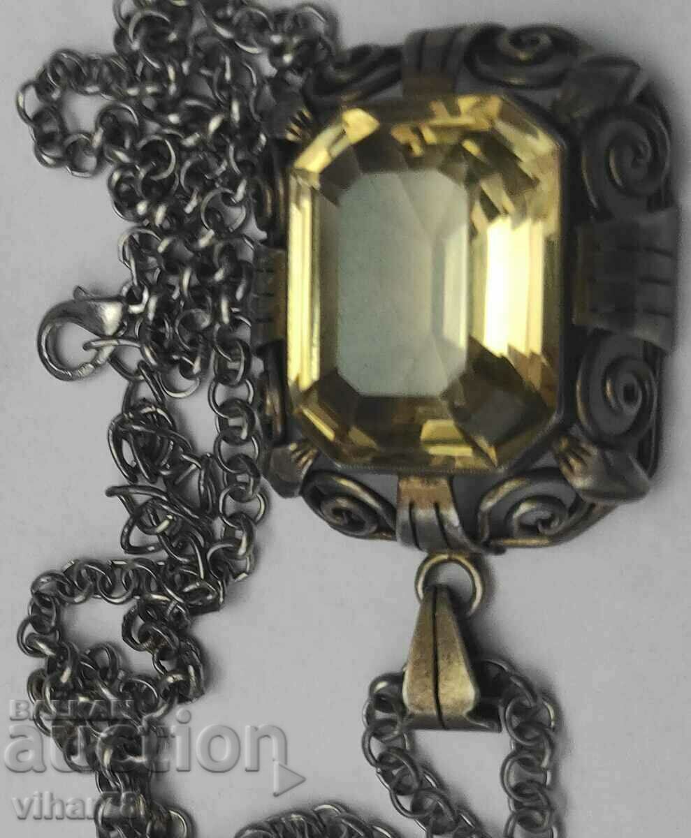 ΠΑΛΙΟ ΤΕΡΑΣΤΙΟ ΑΣΗΜΕΝΙΟ ΚΡΕΜΑΧΙΟ CITRINE με τιμή € 499.99 | 977.90 BGN