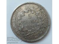 5 франка сребро Франция 1973 А - сребърна монета #87