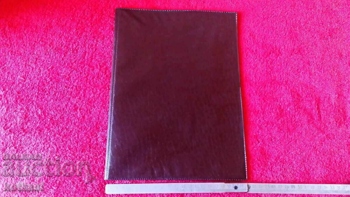 Old leather folder