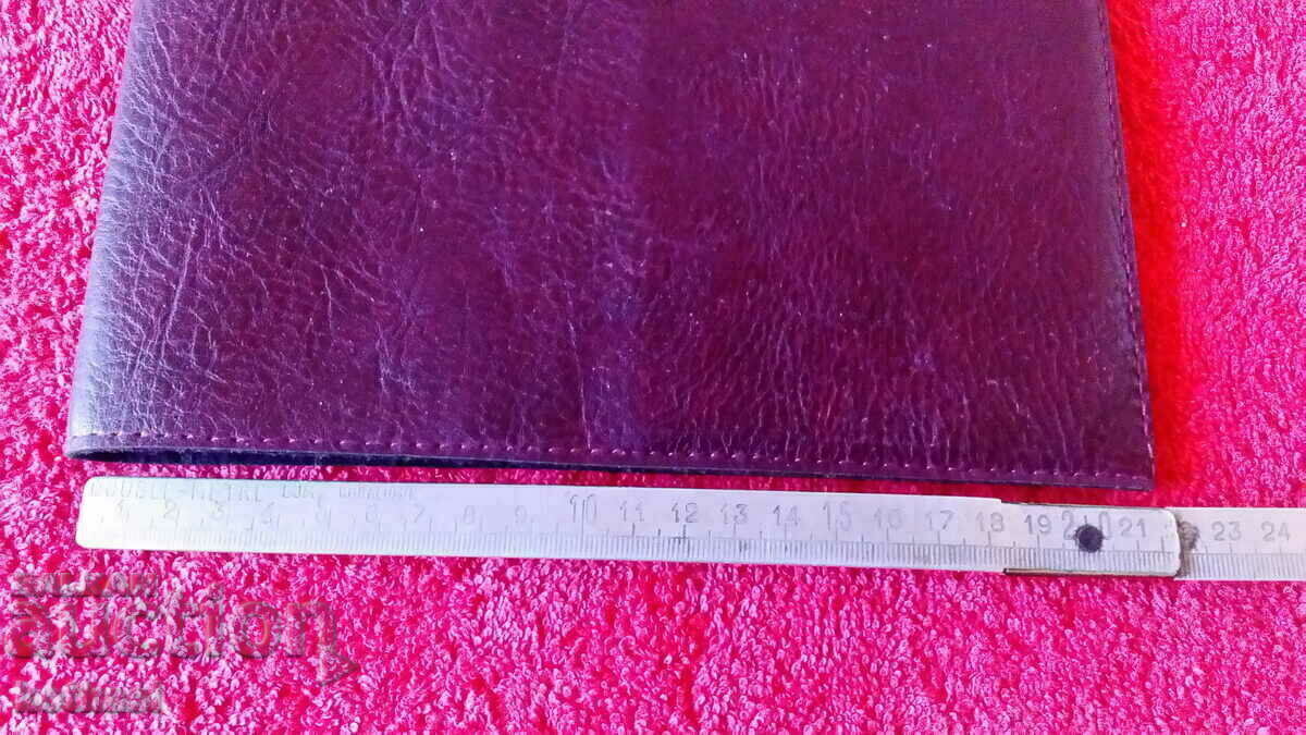 Auction Old leather folder Auction Old leather folder