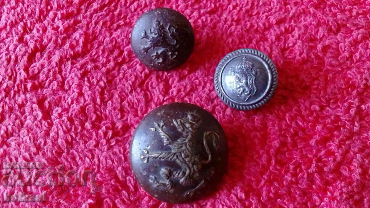 Lot de 3 Nasturi Vechi Militari Principatul Regatul Bulgariei - 7 Lot de 3 Nasturi Vechi Militari Principatul Regatul Bulgariei - 7