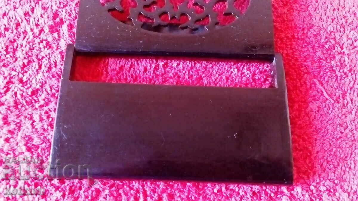 Доставка на Стар дървен Визитник Дърворезба Доставка на Стар дървен Визитник Дърворезба