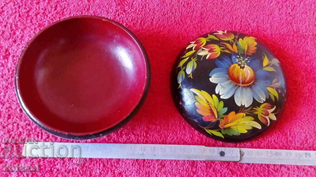 Old hand painted Box author Papier mache with price 45.50 BGN | € 23.26 Old hand painted Box author Papier mache with price 45.50 BGN | € 23.26