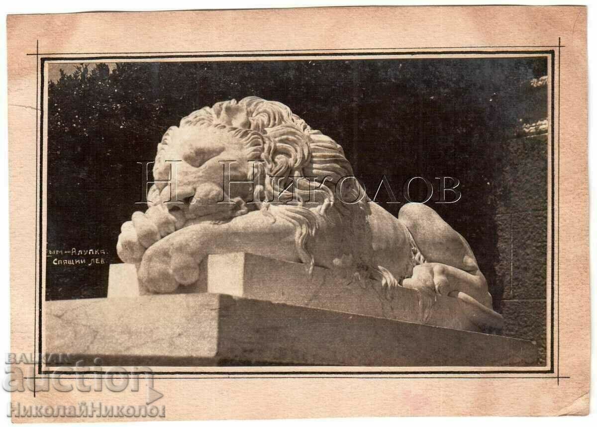 1932 OLD PHOTO UKRAINIAN CRIMEA ALUPKA LION PALACE B896 1932 OLD PHOTO UKRAINIAN CRIMEA ALUPKA LION PALACE B896