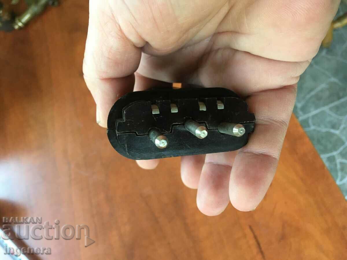 Delivery of EL. PLUG BAKELITE ANTIQUE THREE PHASE Delivery of EL. PLUG BAKELITE ANTIQUE THREE PHASE