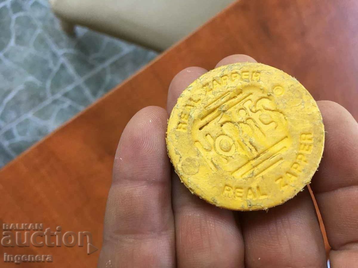 TOKEN WHEAT CHIP PLASTIC with price 4.00 BGN | € 2.05 TOKEN WHEAT CHIP PLASTIC with price 4.00 BGN | € 2.05