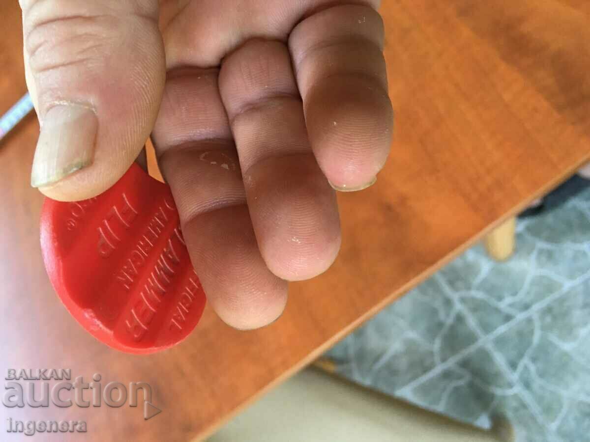 Delivery of TOKEN WHEAT CHIP PLASTIC Delivery of TOKEN WHEAT CHIP PLASTIC