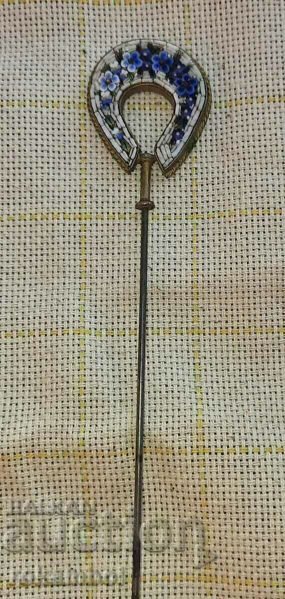 Unique hat pin Venetian mosaic - 6 Unique hat pin Venetian mosaic - 6