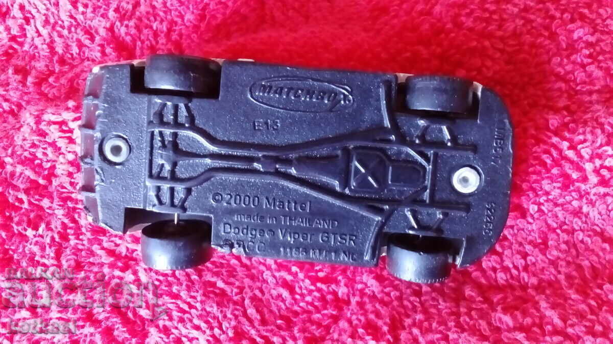 Old metal sports car model Dodje GTSR MATCHBOX Thailand - 6 Old metal sports car model Dodje GTSR MATCHBOX Thailand - 6