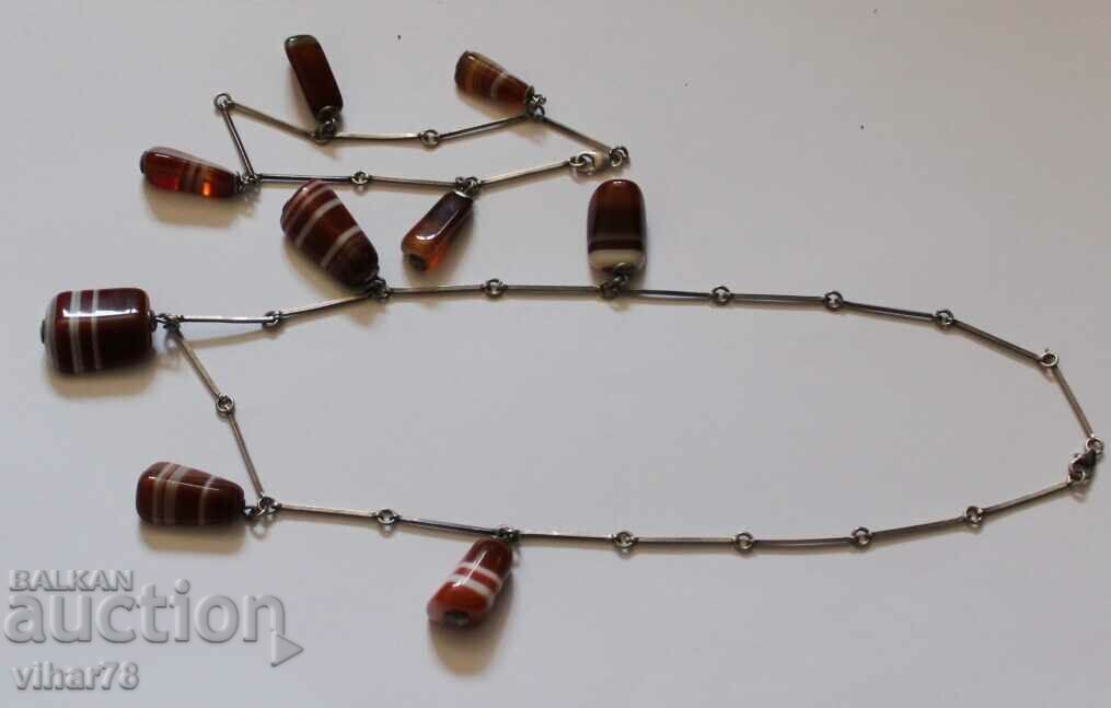 SILVER NECKLACE AND BRACELET WITH CHARMS - 5 SILVER NECKLACE AND BRACELET WITH CHARMS - 5