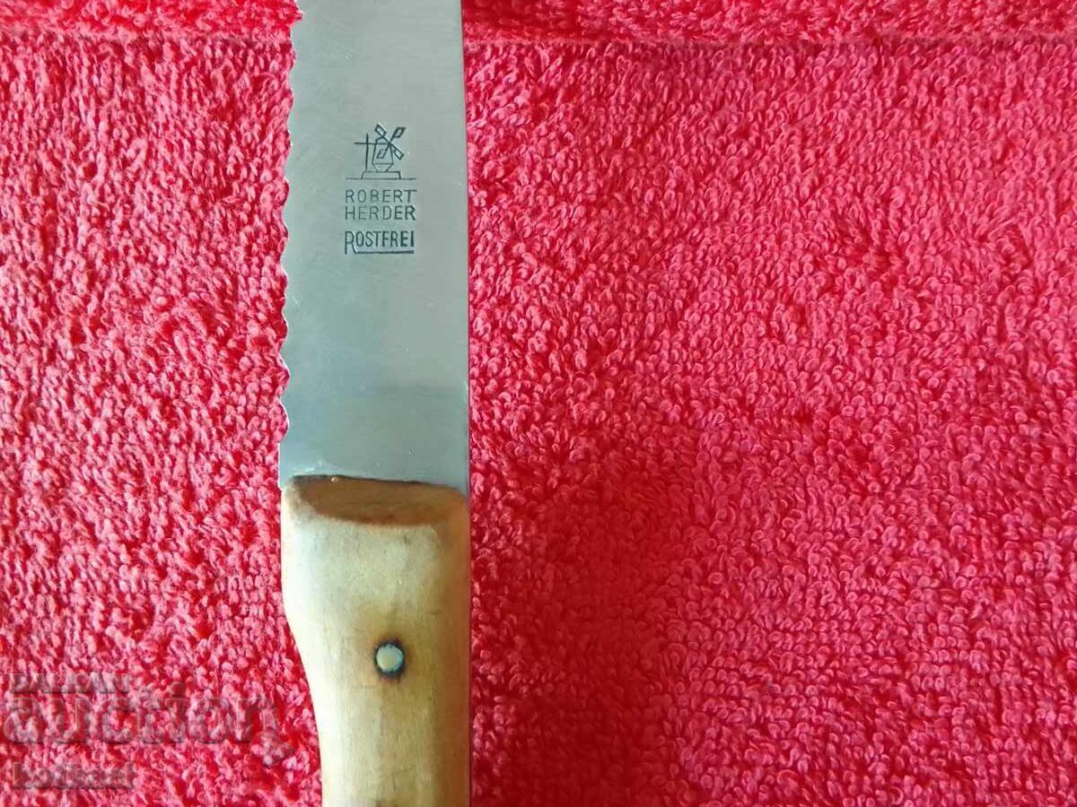 Old ROBERT HERDER kitchen knife without backlashes and looseness - 7 Old ROBERT HERDER kitchen knife without backlashes and looseness - 7