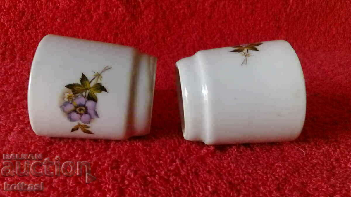 Lot 2 buc soc mici cești vechi de porțelan marcate - 6