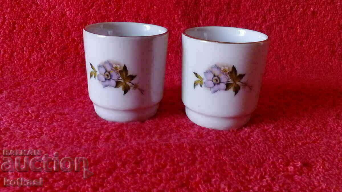 Lot 2 buc soc mici cești vechi de porțelan marcate