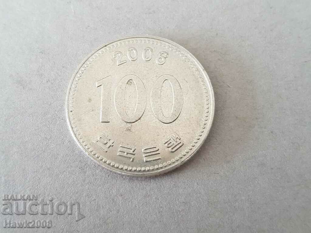 100 Won 2006 South Korea with price 2.00 BGN | € 1.02