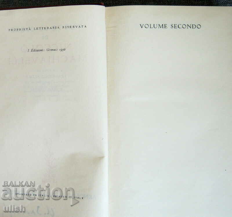 Tutte le opere di Niccolò Machiavelli 1950 volume 1+2 book - 6 Tutte le opere di Niccolò Machiavelli 1950 volume 1+2 book - 6