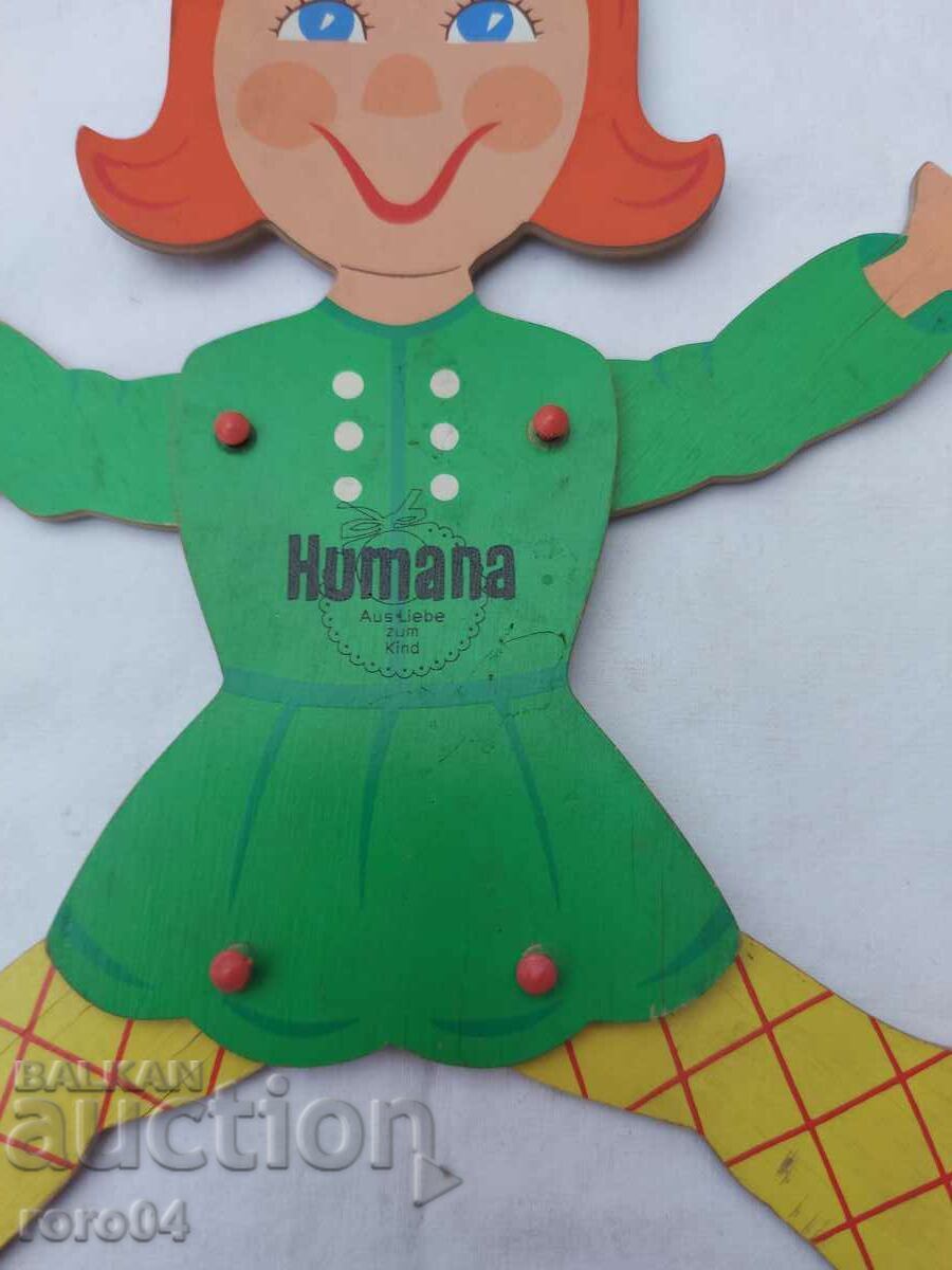 Аукцион СТАРА НЕМСКА ДЪРВЕНА КУКЛА