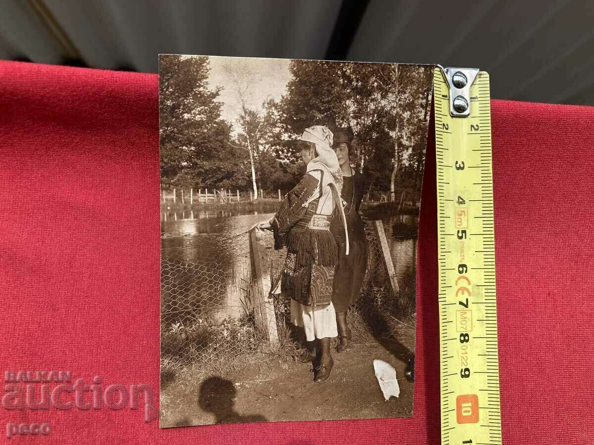 Auction Woman in Macedonian costume Two women old photo circa 1910 Auction Woman in Macedonian costume Two women old photo circa 1910