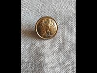 Old military button with gilding