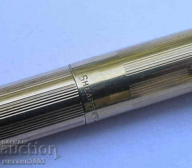 Аукцион АМЕРИКАНСКА ПОЗЛАТЕНА ПИСАЛКА SHEAFFER СЪС ЗЛАТНО ПЕРО 14 КТ Аукцион АМЕРИКАНСКА ПОЗЛАТЕНА ПИСАЛКА SHEAFFER СЪС ЗЛАТНО ПЕРО 14 КТ