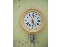 UNIQUE OLD WALL CLOCK SCHWARZWALD WITH ALARM CLOCK