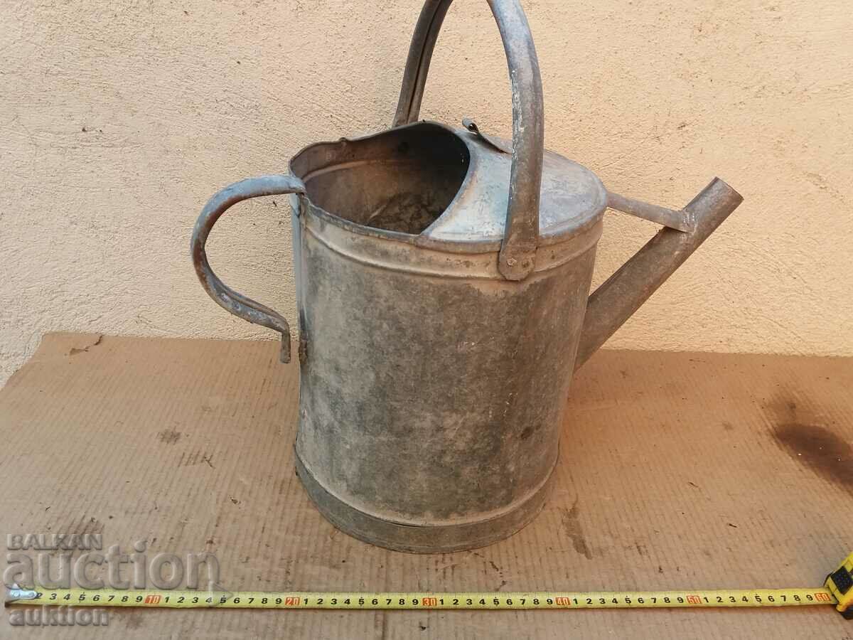 MASSIVE METAL WATERING CAN - FOR DECORATION - 5 MASSIVE METAL WATERING CAN - FOR DECORATION - 5
