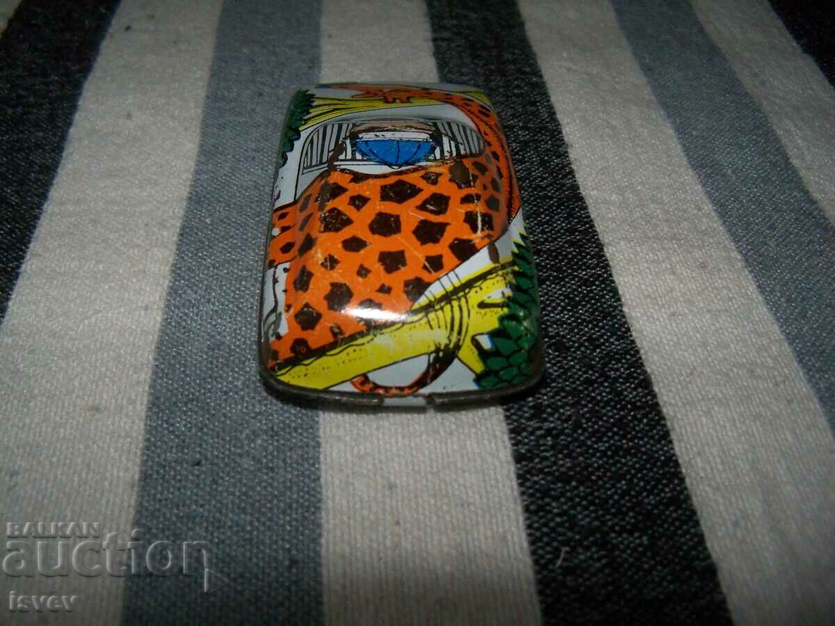 Παράδοση Παλιό μικρό κοινωνικό παιχνίδι τρόλεϊ από κασσίτερο. ΕΣΣΔ