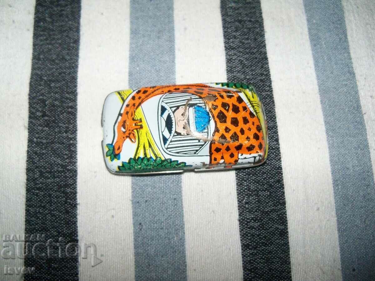 Παλιό μικρό κοινωνικό παιχνίδι τρόλεϊ από κασσίτερο. ΕΣΣΔ - 5