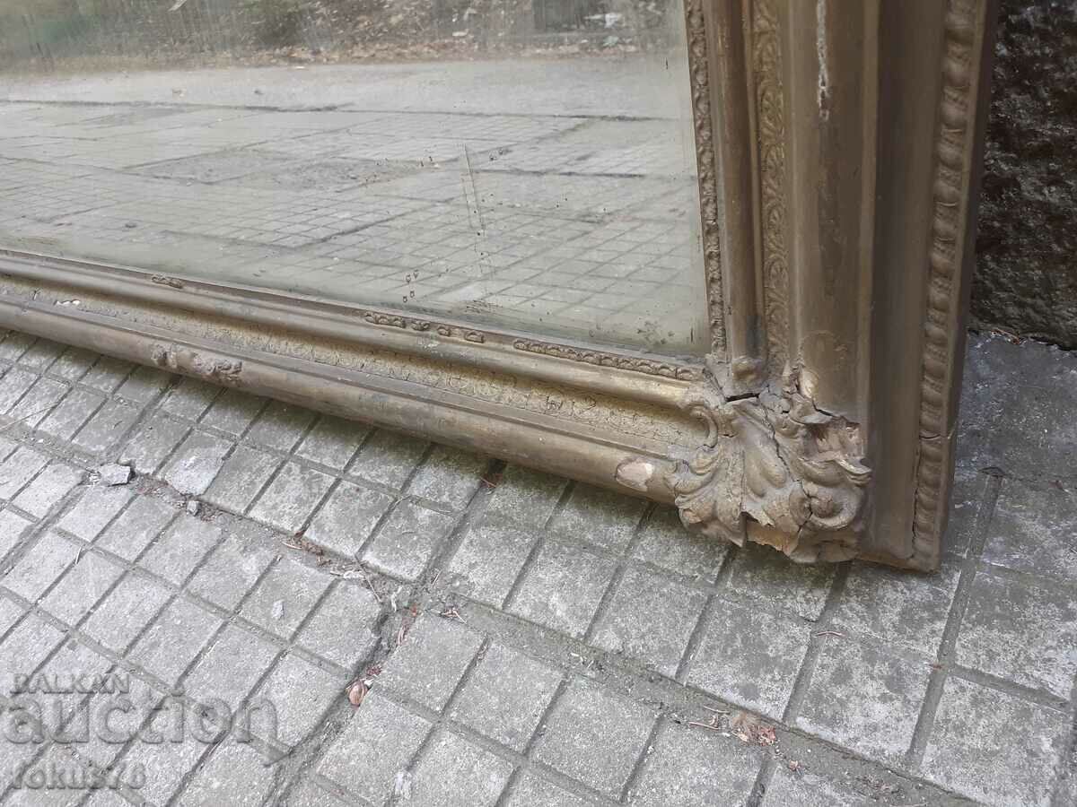 Old large and massive city mirror with baroque boards with price 300.00 BGN | € 153.39 Old large and massive city mirror with baroque boards with price 300.00 BGN | € 153.39