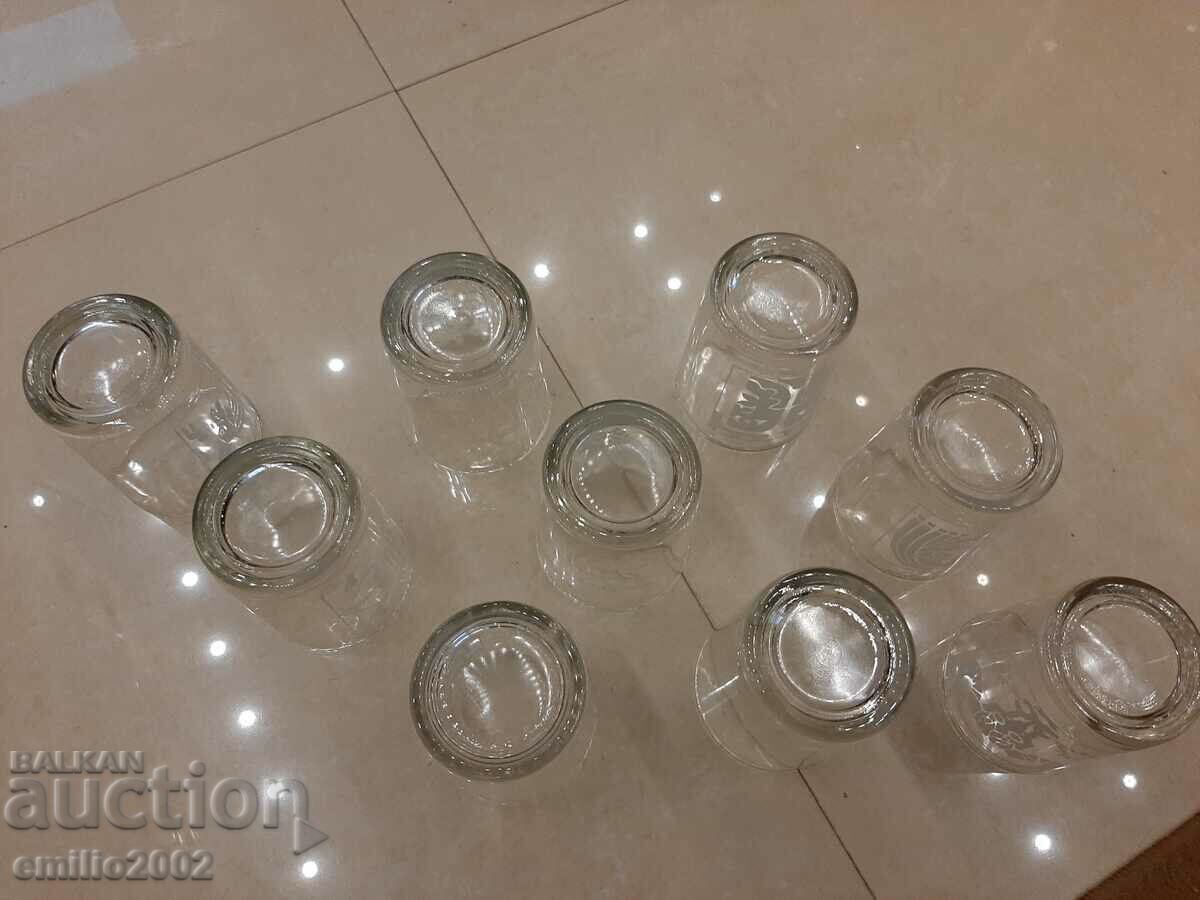 Glass cups retro social - 5 Glass cups retro social - 5