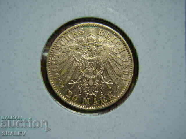 Delivery of 20 Mark 1894 Saxony (Germany) Saxony - XF/AU (gold) Delivery of 20 Mark 1894 Saxony (Germany) Saxony - XF/AU (gold)