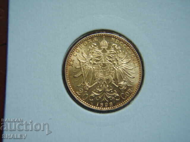 Auction  20 Corona 1898 Austria - AU+ (gold)