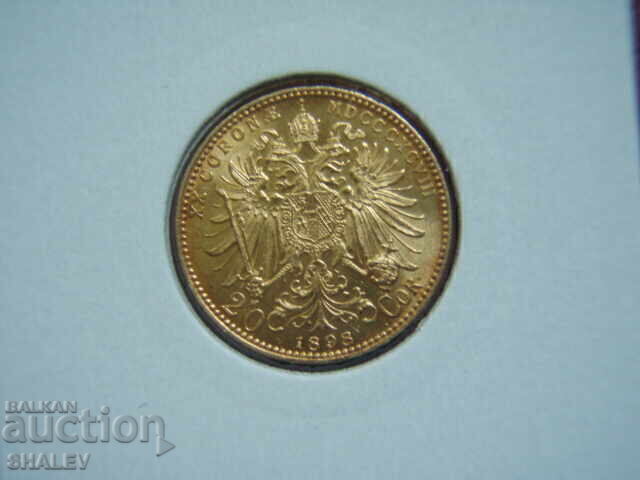Delivery of 20 Corona 1898 Austria - AU+ (gold)