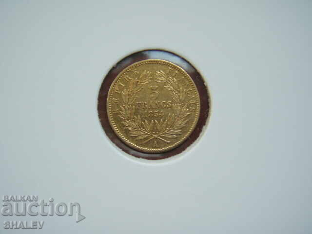 5 Francs 1854 A France (5 Francs France) - AU (gold) 5 Francs 1854 A France (5 Francs France) - AU (gold)