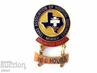 USA-Texas-Hospital Volunteer Association-100 hours