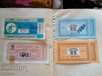 Old race and theater tickets