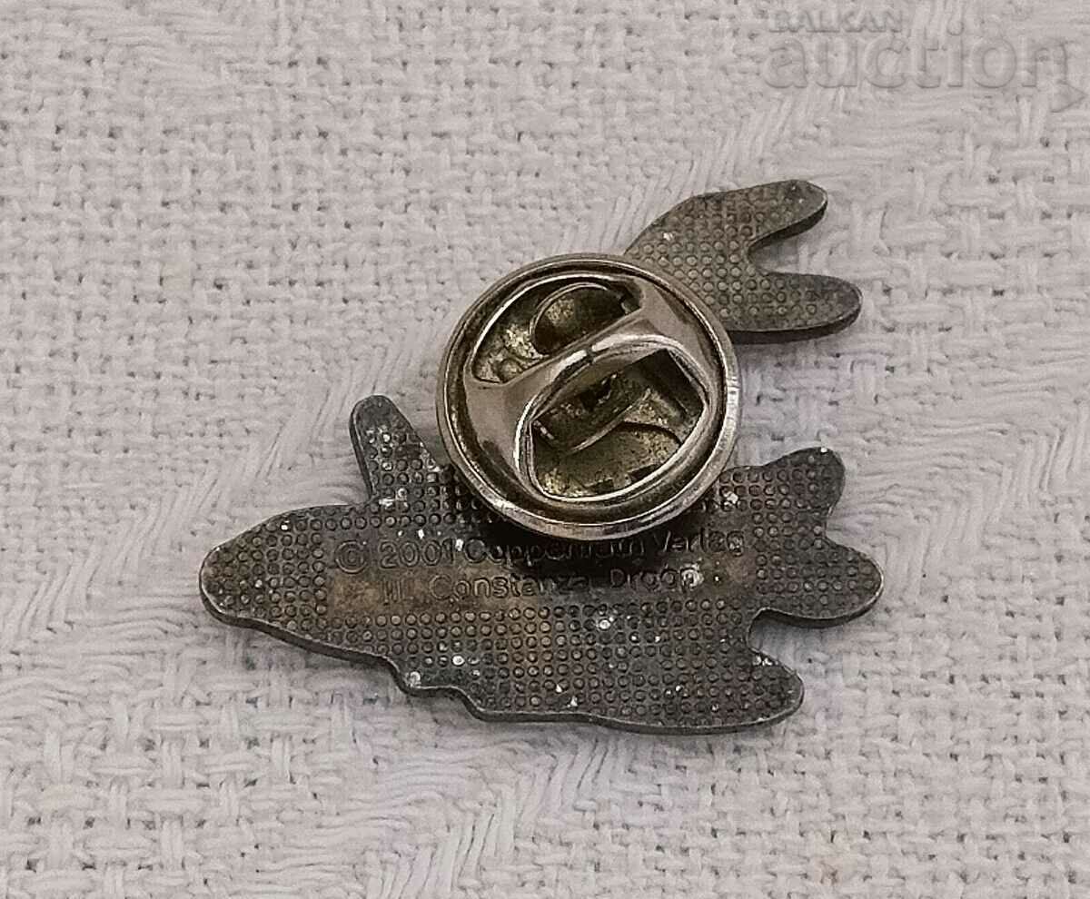 AIRPLANE BUNNY PIN BADGE with price 5.00 BGN | € 2.56 AIRPLANE BUNNY PIN BADGE with price 5.00 BGN | € 2.56