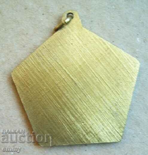 Auction Medal sign "Winner" cyclist, bicycle, wheel - Belgium Auction Medal sign "Winner" cyclist, bicycle, wheel - Belgium