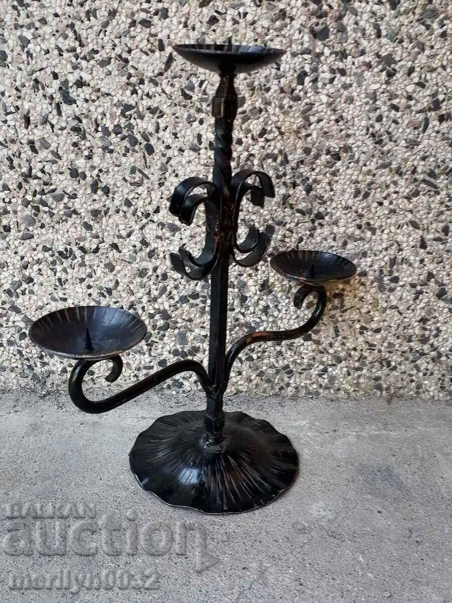 An old candle made of wrought iron lamp - 5 An old candle made of wrought iron lamp - 5
