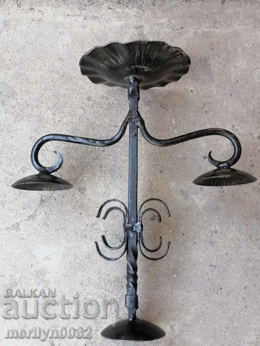 An old candle made of wrought iron lamp - 7 An old candle made of wrought iron lamp - 7