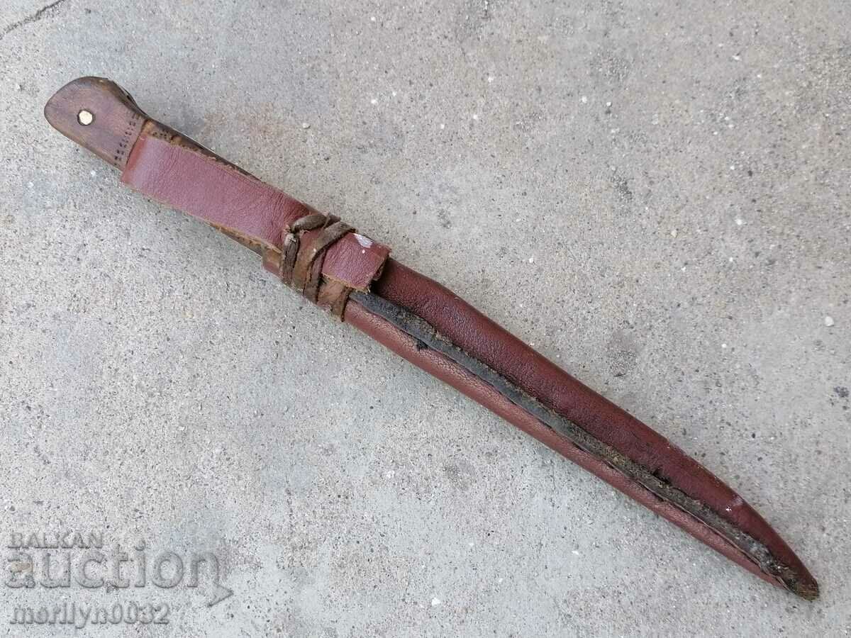 Стар нож с кания от кожа острие - 5 Стар нож с кания от кожа острие - 5