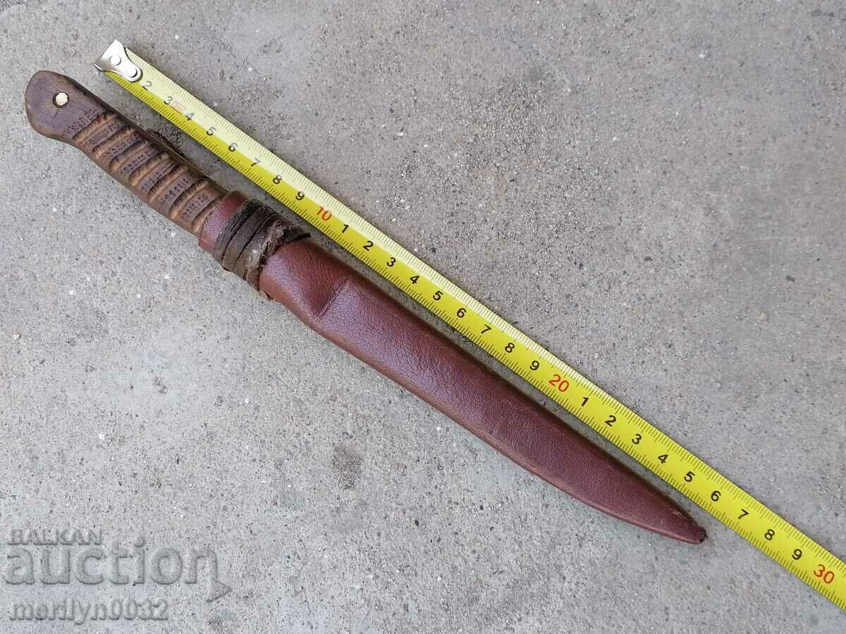 Стар нож с кания от кожа острие - 6 Стар нож с кания от кожа острие - 6