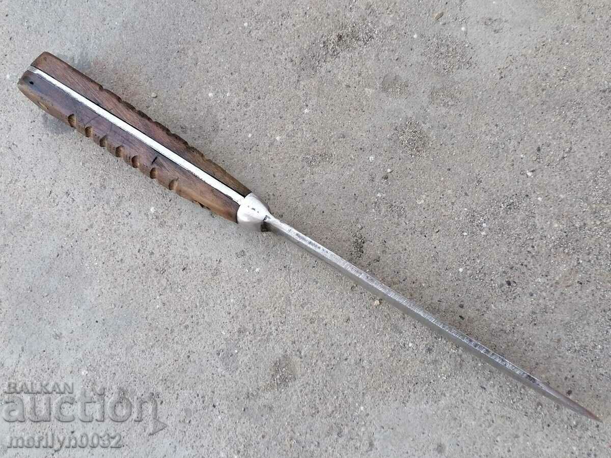 Стар нож с кания от кожа острие - 7 Стар нож с кания от кожа острие - 7