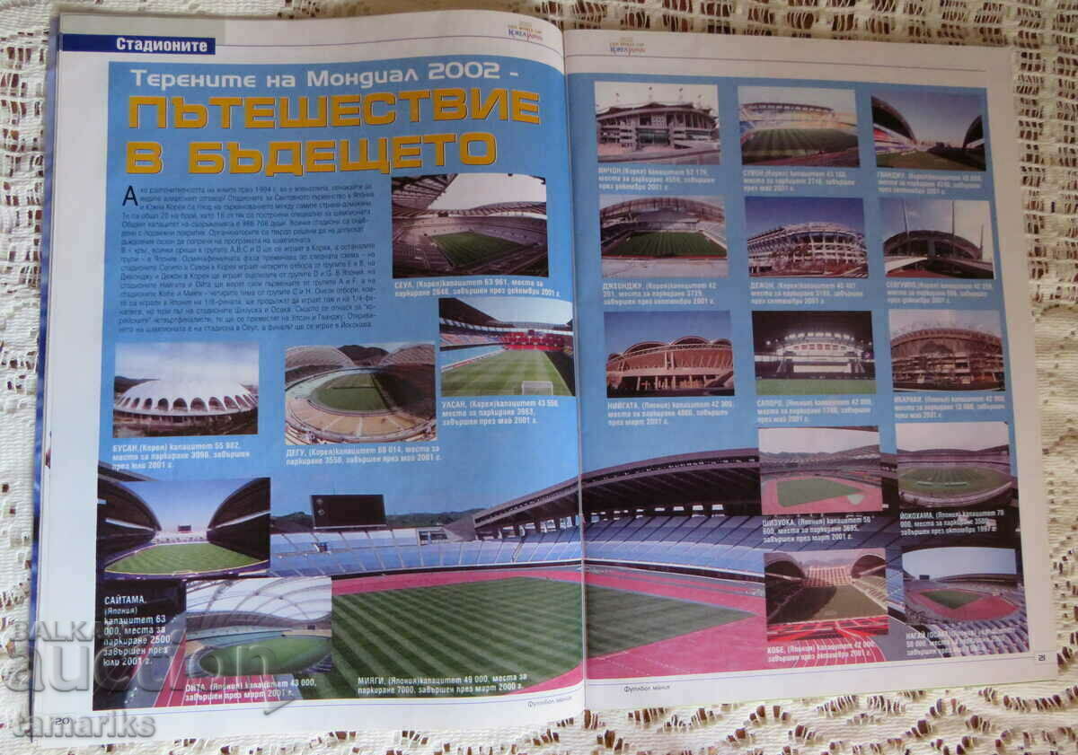 Delivery of OLD SPORTS MAGAZINE SOCCER WORLD CUP 2002